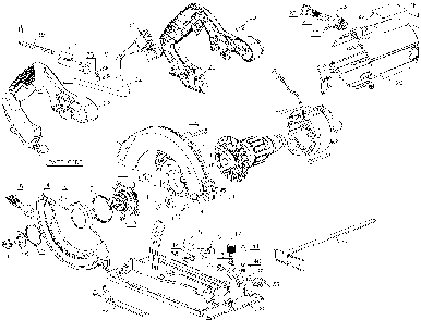 Exploded Diagram A Diagram and Parts List for CS1014CCT Type 1 Black and Decker Circular Saw